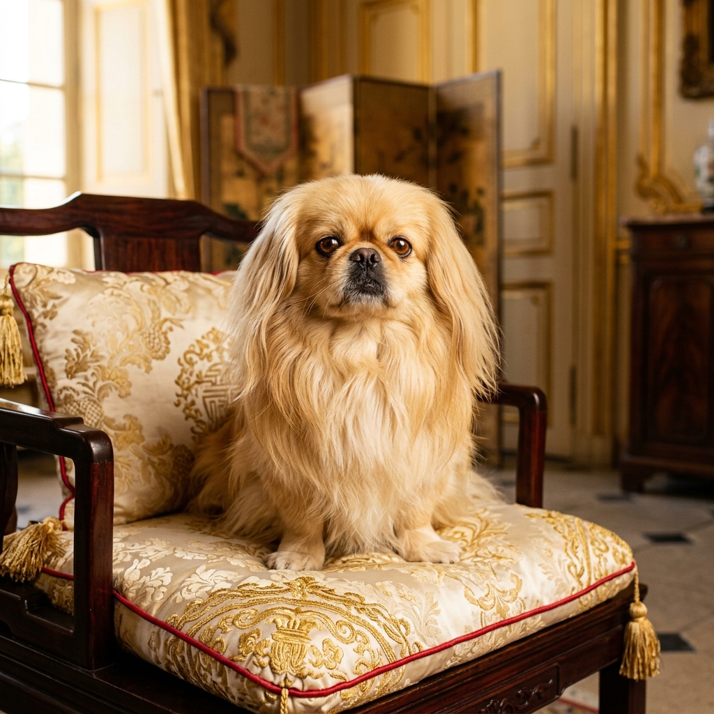 A cute rescue Pekingese looking for a loving home